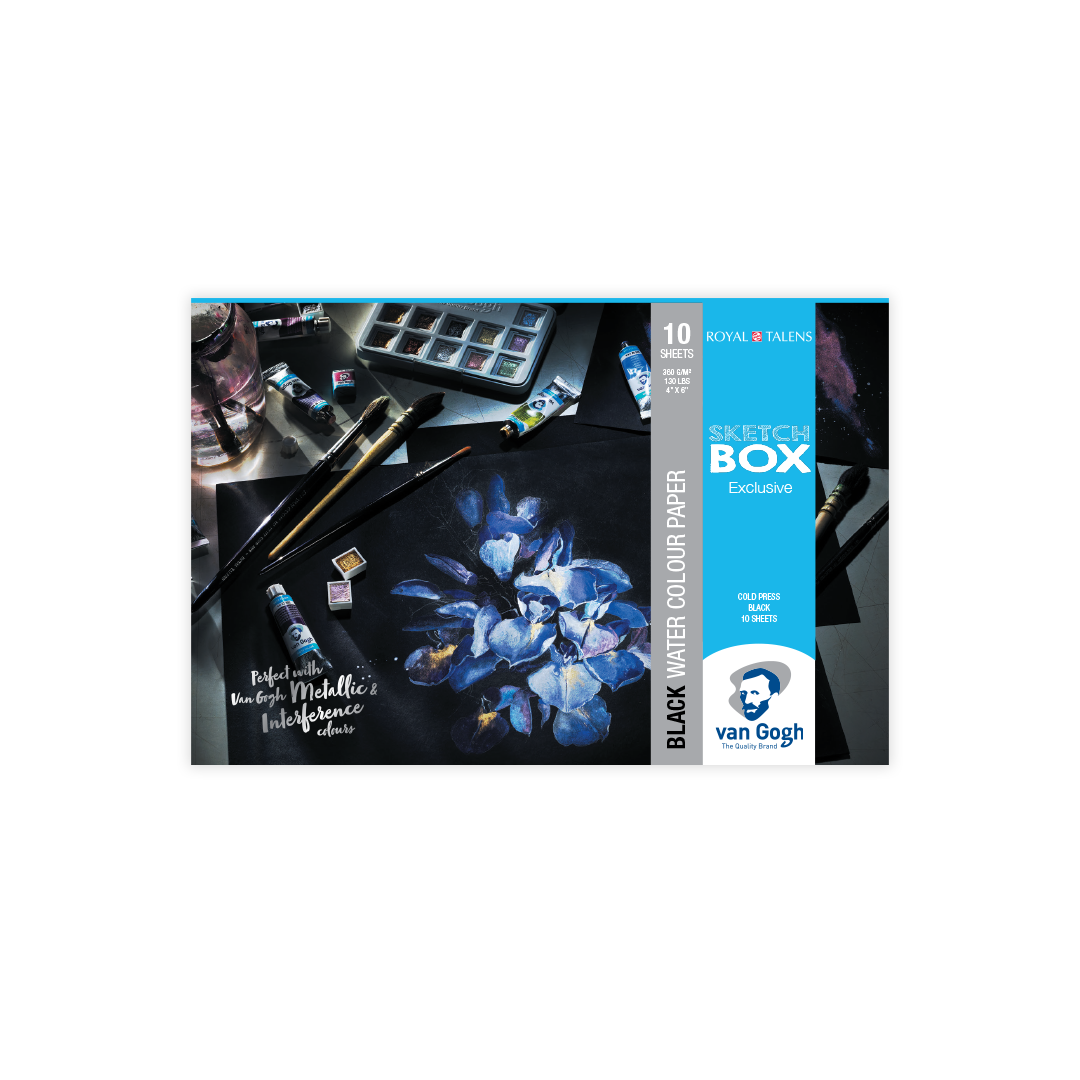 Van Gogh Black CP Paper 4x6-- 10 Sheets