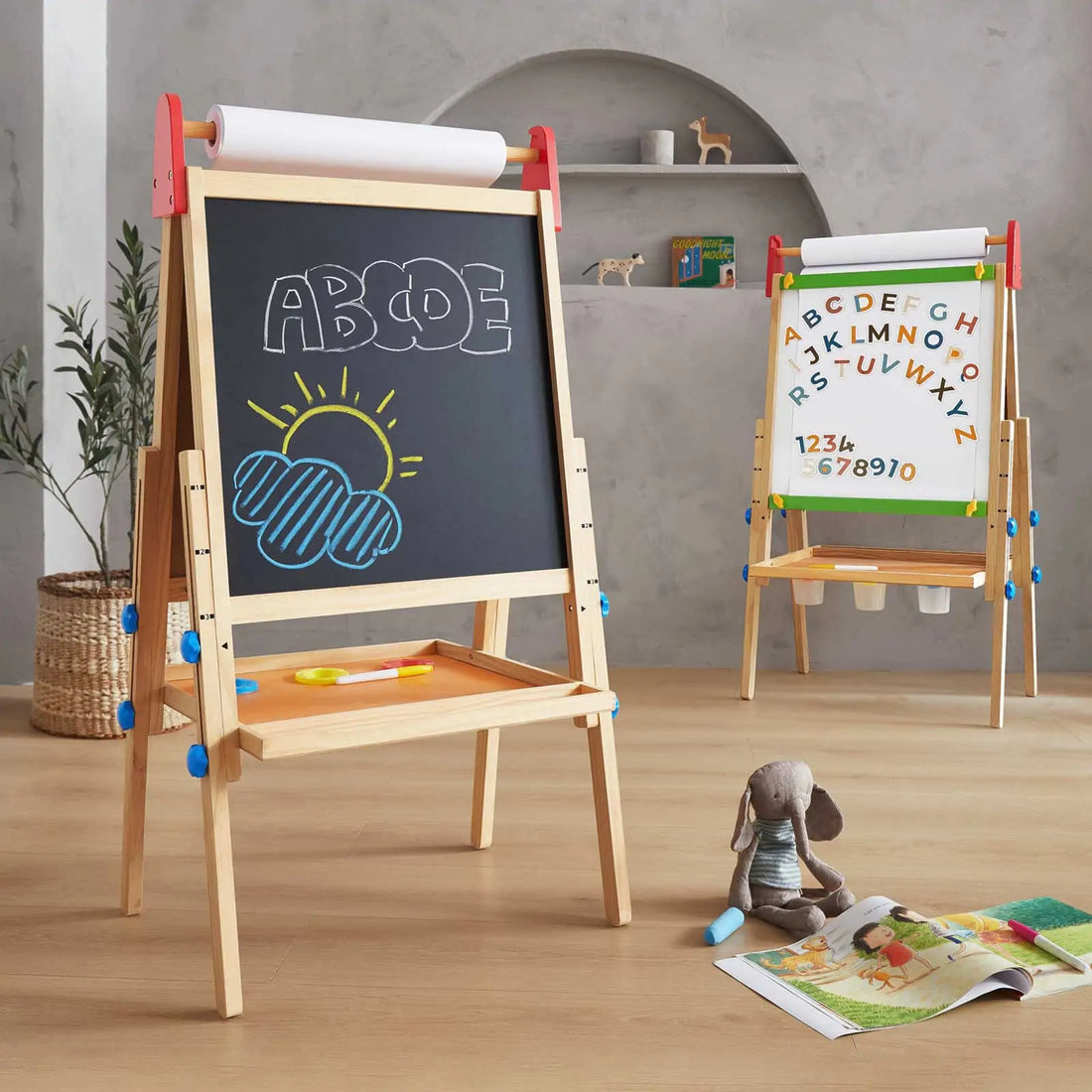 Tiny Land 3-in-1 Kids Art Easel Board