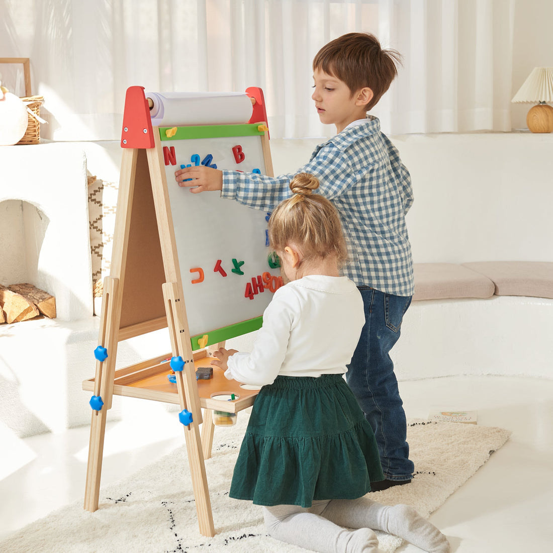 Tiny Land 3-in-1 Kids Art Easel Board