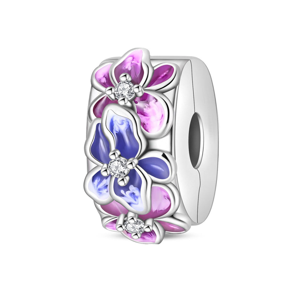 Round Clip-bead DIY Bracelet Accessories, Fashionable Beading Components