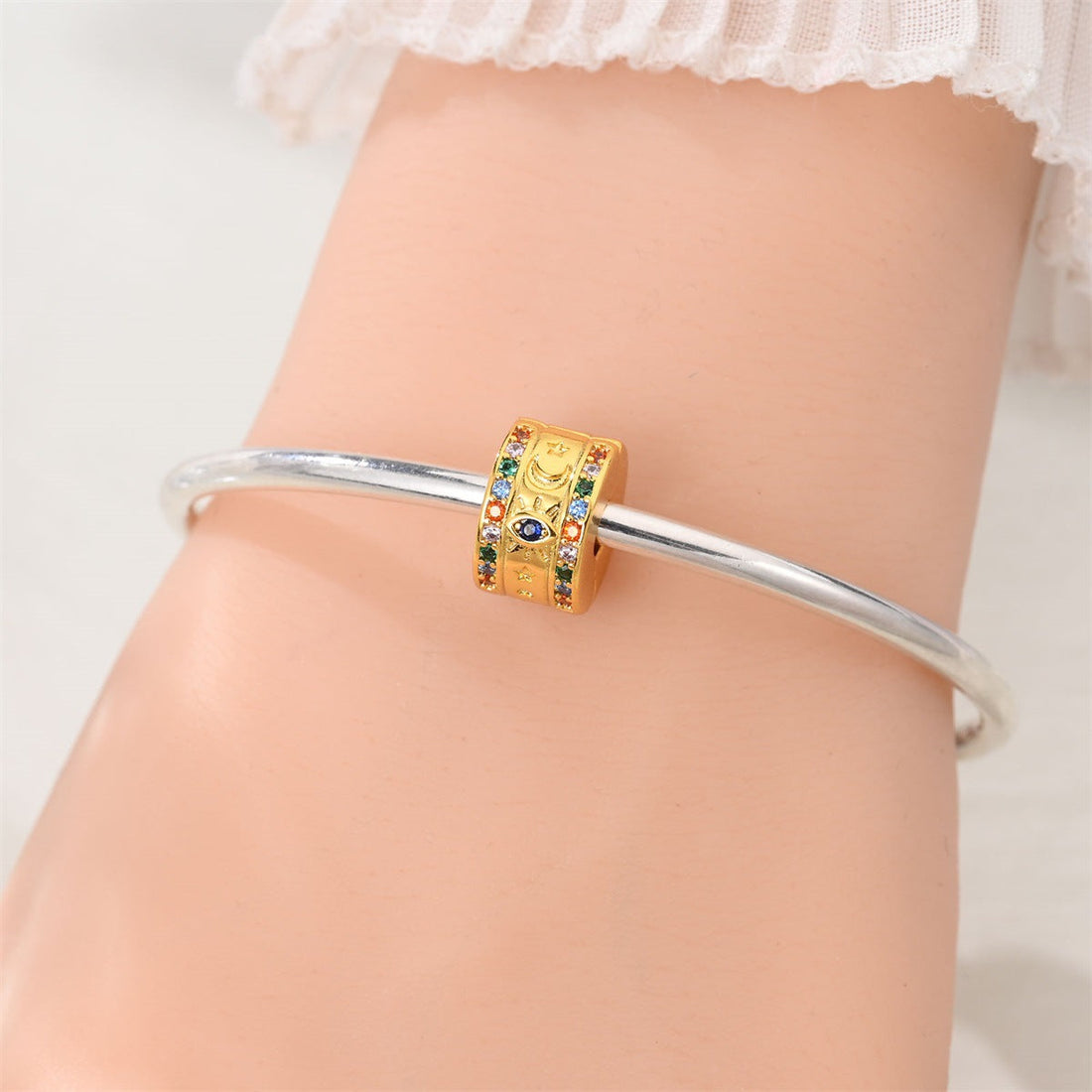 Personalized Golden All Matching DIY Bracelet Beads Loose Beads
