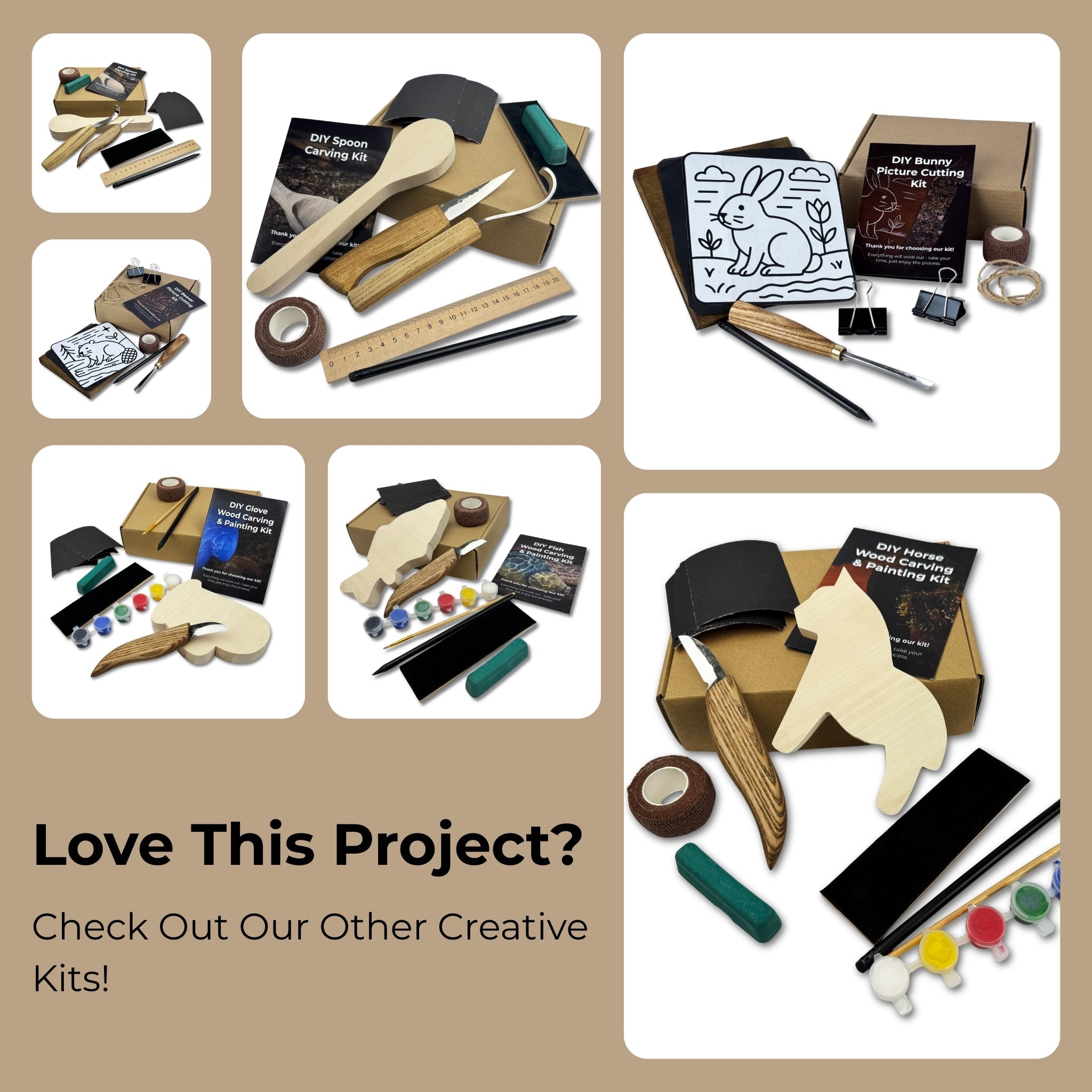 DIY Bird Wood Carving & Painting Kit