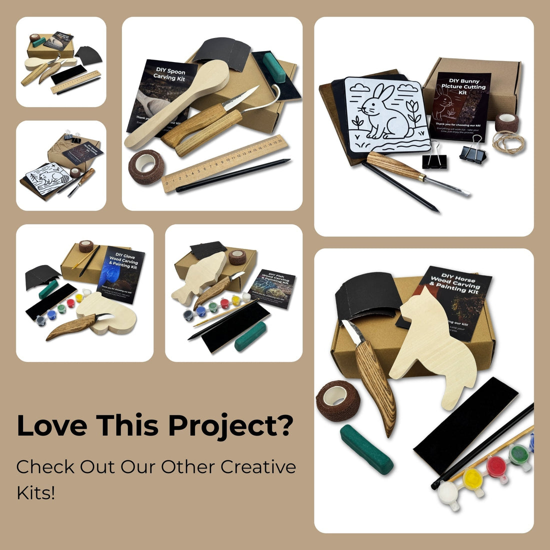 DIY Bird Wood Carving & Painting Kit