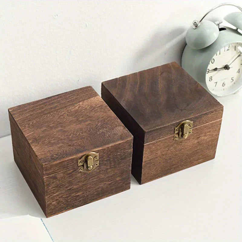 Gift Box - Vintage Wood Flip Lid
