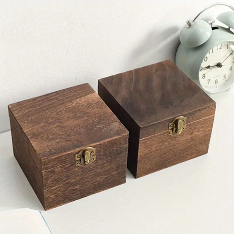 Gift Box - Vintage Wood Flip Lid