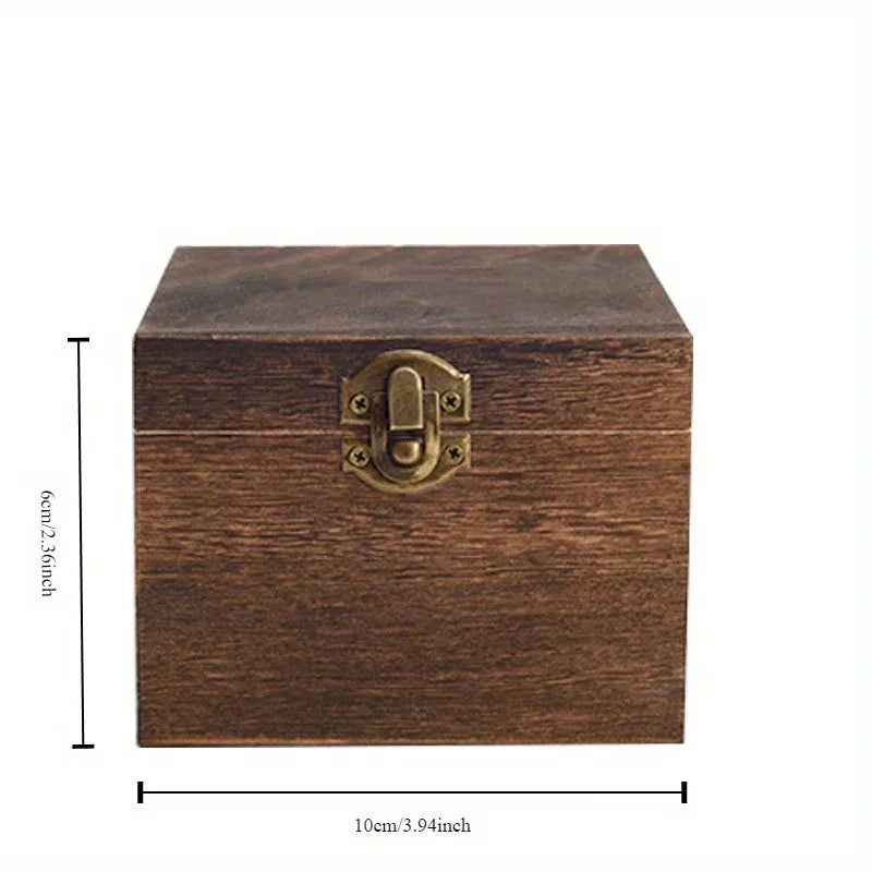 Gift Box - Vintage Wood Flip Lid