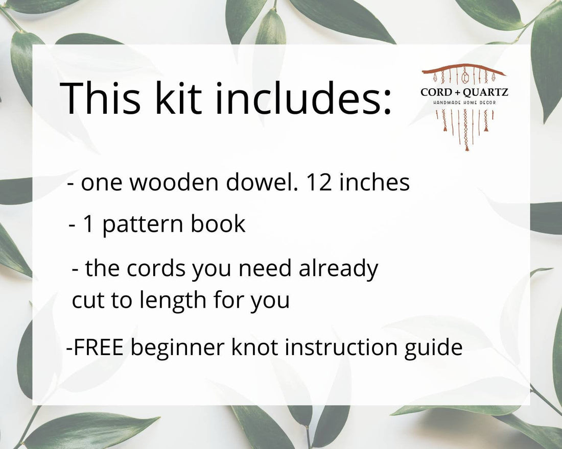 Beginner macrame wall hanging kit