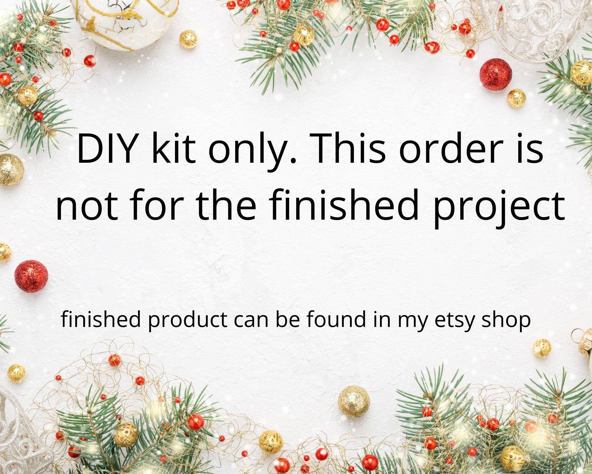 DIY craft Christmas ornament kit 3 pack