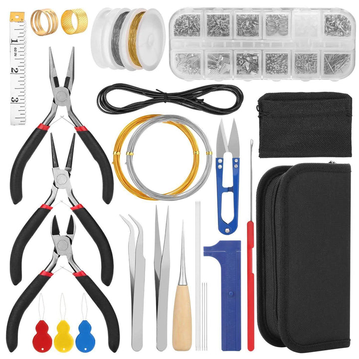 Jewelry Making Findings Kit Pliers Earring Hooks