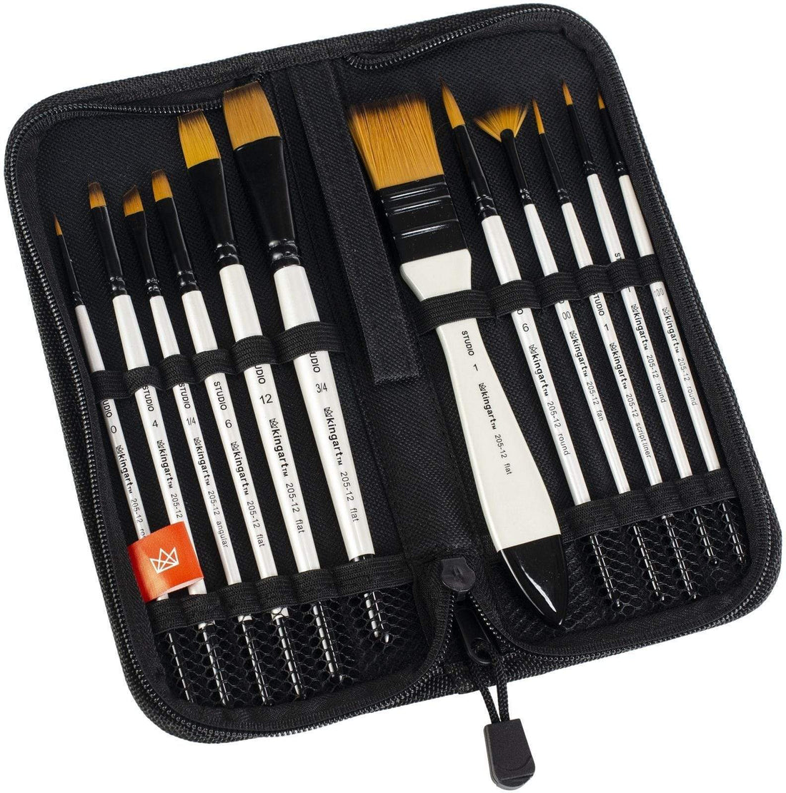 Studio Gold Nylon Brush Set Acrylic Watercolor