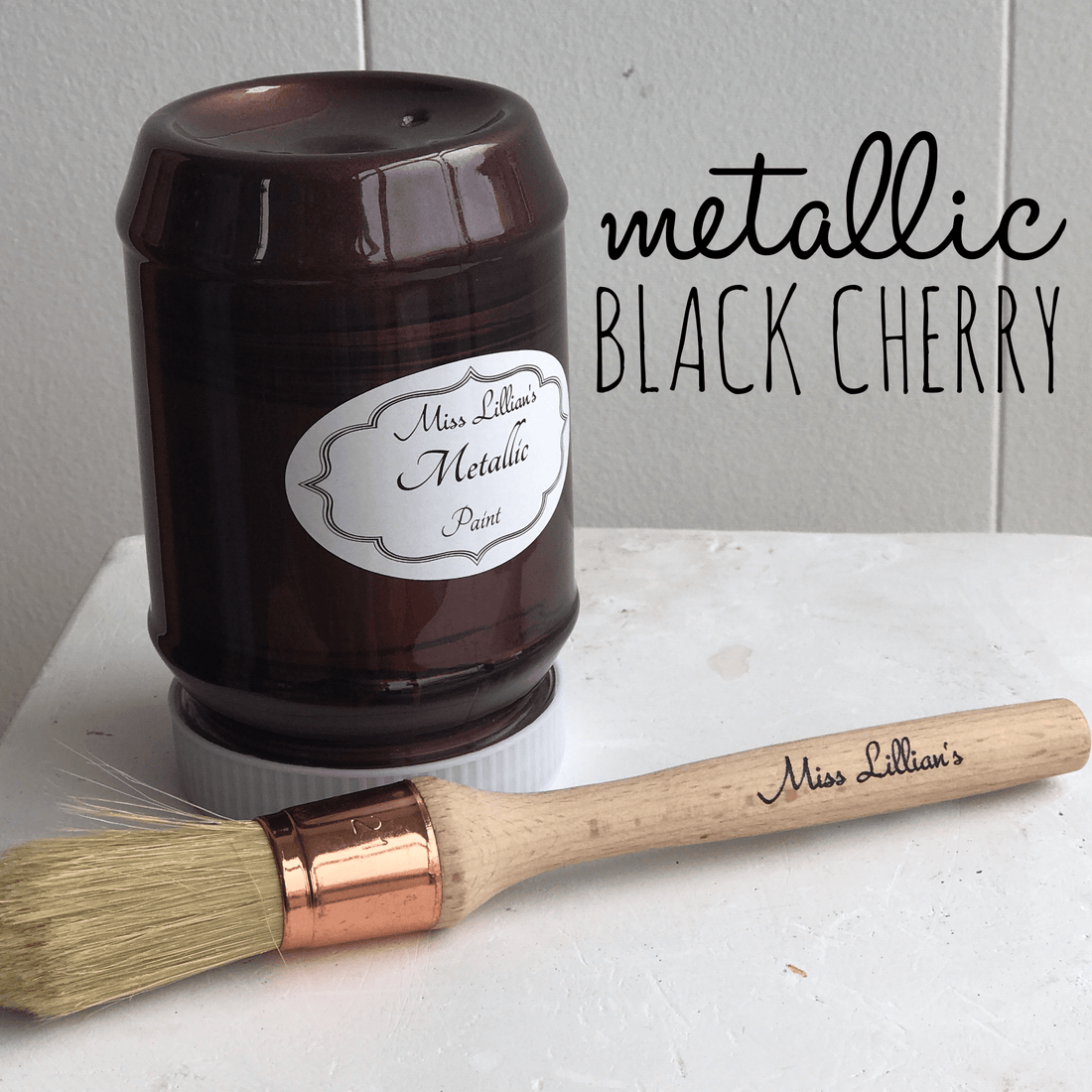 Miss Lillian's Metallic-Black Cherry
