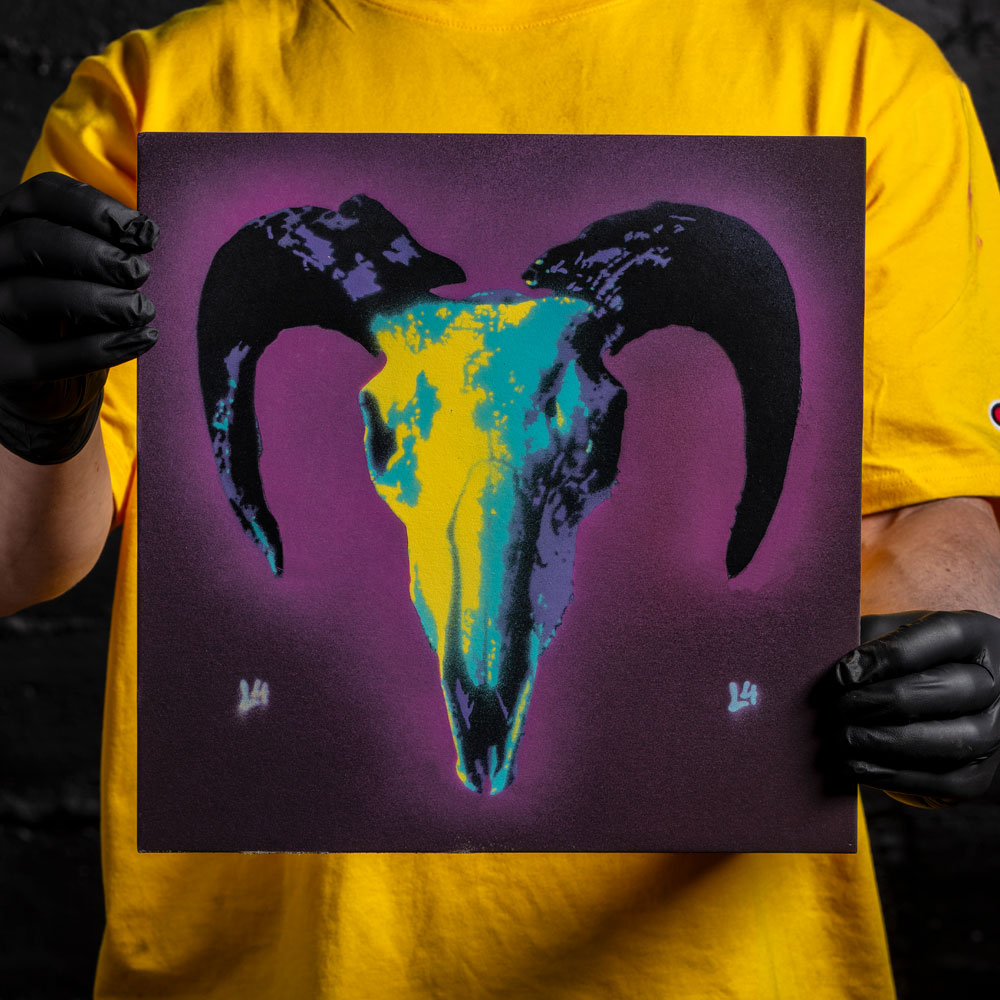 Aries | Ram Skull Layered Stencil Set | L4YERS® L4003