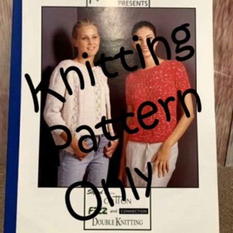 New Hand Knit Yarns by Naturally C227 Sweater Cardigan Knitting Pattern