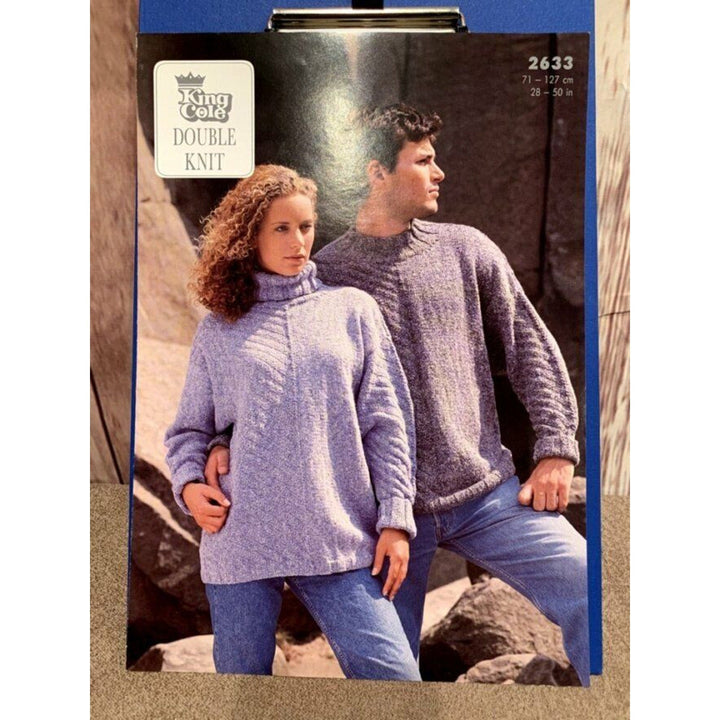New King Cole 2633 Stonewash DK Sweater and Tunic Pullover Knitting Pattern