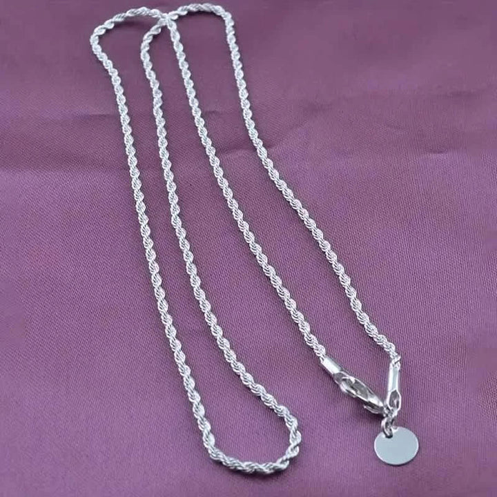 Twist Rope Chain Necklace Women's Jewelry Accessory