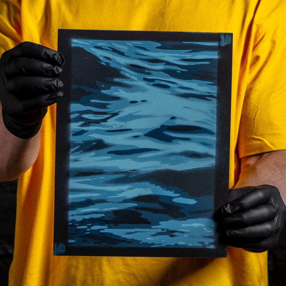 Liquid Silver | Water Layered Stencil Set | L4YERS® L4005