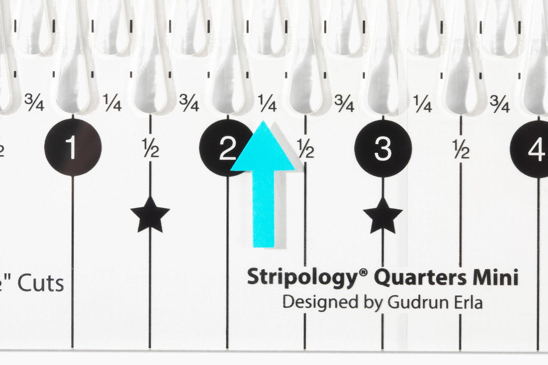 Stripology© Quarters MINI Ruler CGRGE4