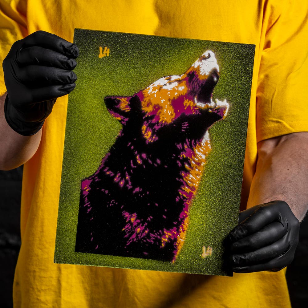 Night Call | Wolf Layered Stencil Set | L4YERS® L4001